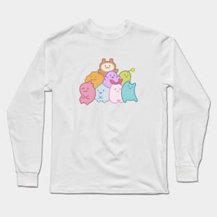 Cute Colorful Blobs Long Sleeve T-Shirt